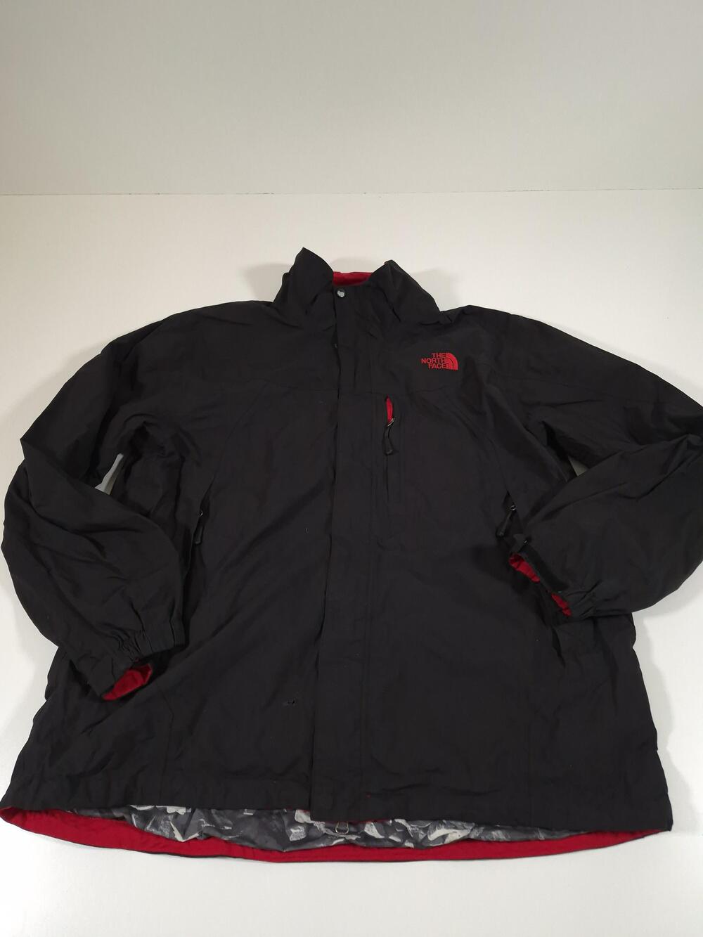The North Face Jacket Mens XL Black DryVent Hooded Ski Waterproof Full Zip FLAW